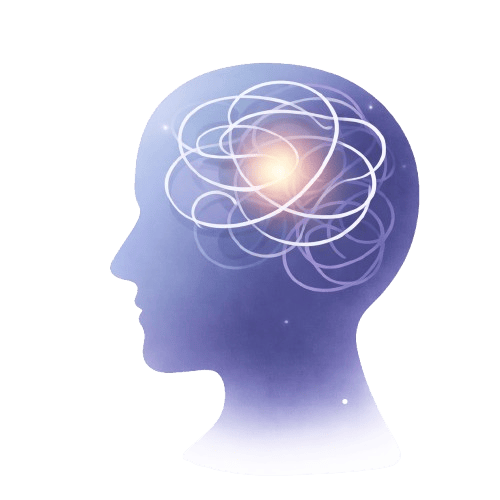 Illustration of a crowded mind finding clarity